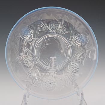 (image for) Jobling #5000 Art Deco Opalescent Glass Fircone Plate #3
