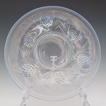 (image for) Jobling #5000 Art Deco Opalescent Glass Fircone Plate #2