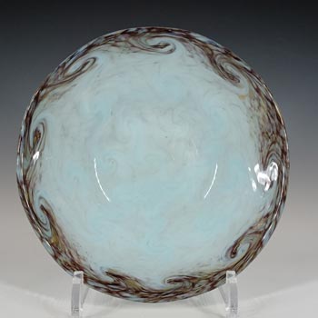 Monart MC.VII Pale Blue & Copper Aventurine Vintage Glass Vase