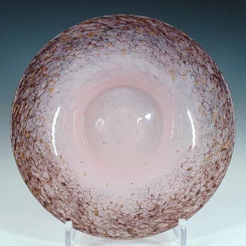 (image for) Monart UB.VII Pink Copper Aventurine Vintage Glass Bowl
