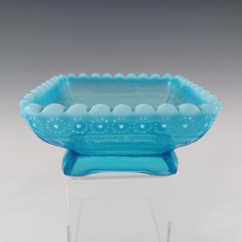 (image for) Davidson Victorian Blue Pearline Glass 'Daisy Suite 1886' Bowl