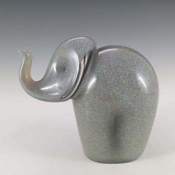 (image for) MARKED Wedgwood Speckled Grey Glass Elephant Sculpture RSW405