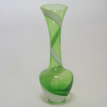 Japanese Green & White Vase