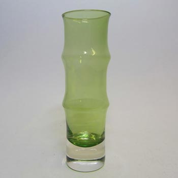 Aseda Swedish Green Glass Bamboo Vase by Bo Borgstrom #B5/87
