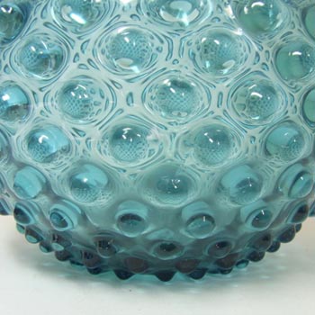 Borske Sklo 1950's Blue Glass Spherical 'Bobble' Vase