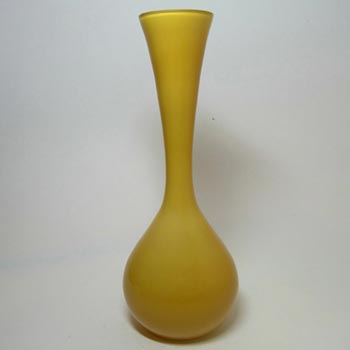Scandinavian/Italian Retro Amber Cased Glass Vase