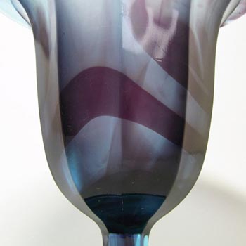 Davidson #293 Art Deco Purple/Blue Cloud Glass Vase
