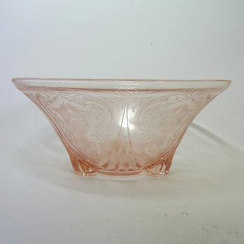 Large Hazel Atlas Royal Lace Pink Depression Glass Bowl