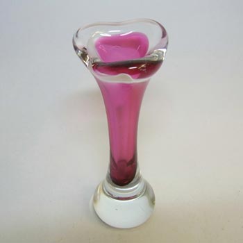 Flygsfors Coquille Glass Vase by Paul Kedelv Signed '57