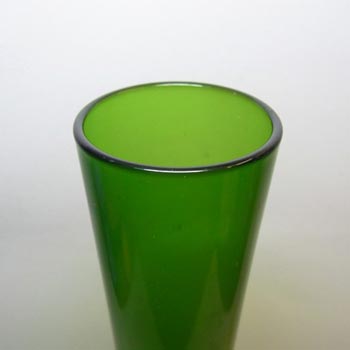 Large Scandinavian/Swedish 1950's/60's Green Glass Bottle Vase