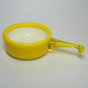 Holmegaard Palet Yellow Cased Glass 'Herring' Bowl by Michael Bang