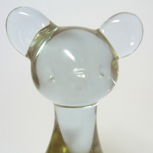 Rare Neodymium/Dichroic Glass Cat - Changes Colour! - Click Image to Close