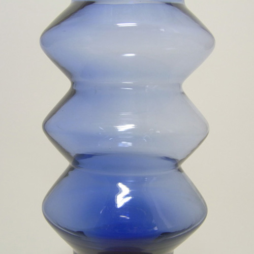 (image for) Aseda Swedish Blue + Red Glass Vase by Bo Borgstrom - Click Image to Close