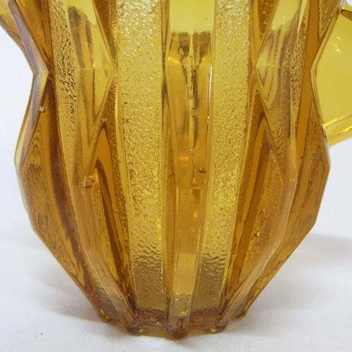Stölzle Czech Art Deco 1930s Amber Glass Jug/Creamer - Click Image to Close