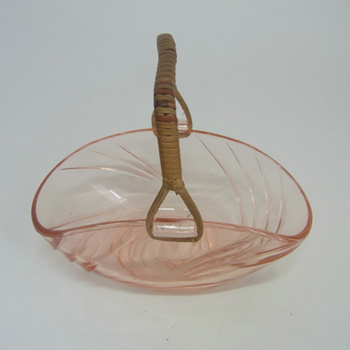 (image for) Walther & Söhne Art Deco Pink Glass 'Viktoria' Bowl - Click Image to Close