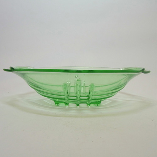 (image for) Stölzle Art Deco 1930's Uranium Green Glass Bowl - Click Image to Close