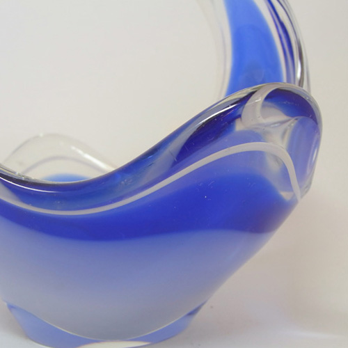 (image for) Flygsfors Coquille Glass Bowl by Paul Kedelv Signed '56 - Click Image to Close