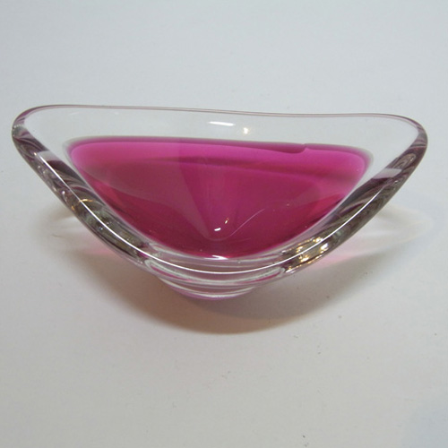 Flygsfors Coquille Glass Bowl by Paul Kedelv Signed '59 - Click Image to Close