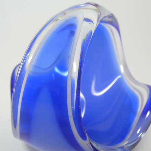 Flygsfors Coquille Glass Bowl by Paul Kedelv Signed '58 - Click Image to Close