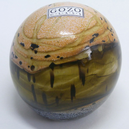Gozo Glass 'Seashell' Paperweight - Signed + Labelled - Click Image to Close
