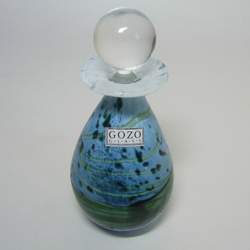 Gozo Glass 'Seaweed' Perfume Bottle - Signed + Labelled - Click Image to Close