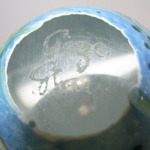 Gozo Glass 'Seaweed' Perfume Bottle - Signed + Labelled - Click Image to Close