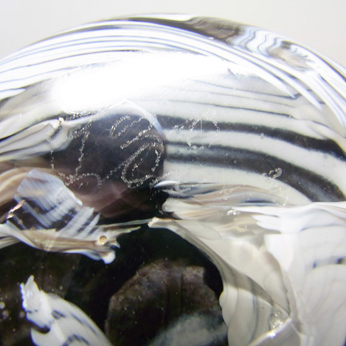 (image for) Gozo Maltese Glass 'Noir' Vase - Signed + Labelled - Click Image to Close