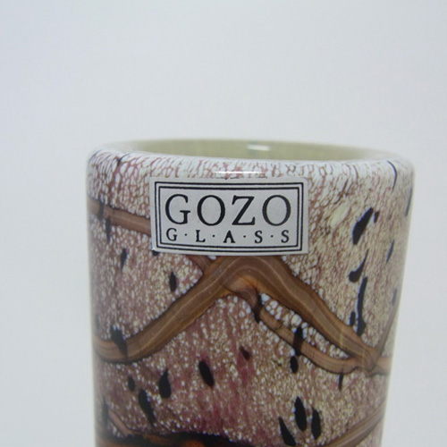 (image for) Gozo Maltese Glass 'Seashell' Vase - Signed + Labelled - Click Image to Close