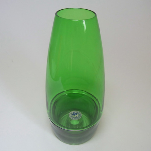 (image for) Holmegaard Per Lutken Green + Smoky Glass Candleholder - Click Image to Close