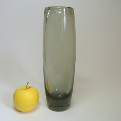 (image for) Holmegaard #18121 Per Lutken Smoky Glass Vase - Signed - Click Image to Close