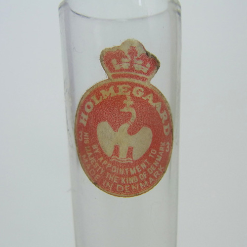 (image for) Holmegaard 'Orchid' Smoky Glass Stem Vase - Labelled - Click Image to Close