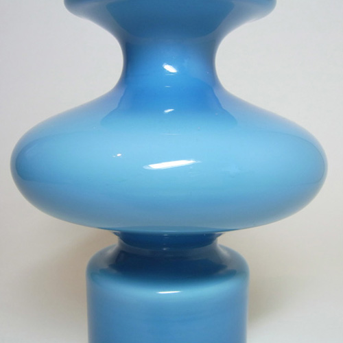 Holmegaard Carnaby Blue Glass Vase by Per Lutken - Click Image to Close