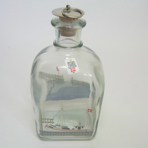 Holmegaard Danish Glass Bottle/Decanter - Labelled - Click Image to Close