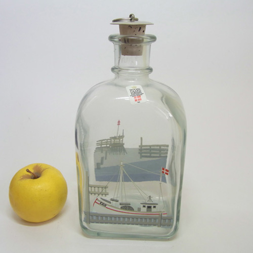 (image for) Holmegaard Danish Glass Bottle/Decanter - Labelled - Click Image to Close