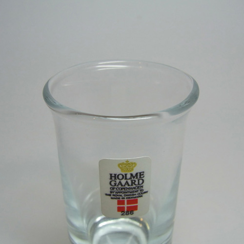 (image for) Pair Holmegaard Per Lutken Blue Glass Schnapps Glasses - Click Image to Close