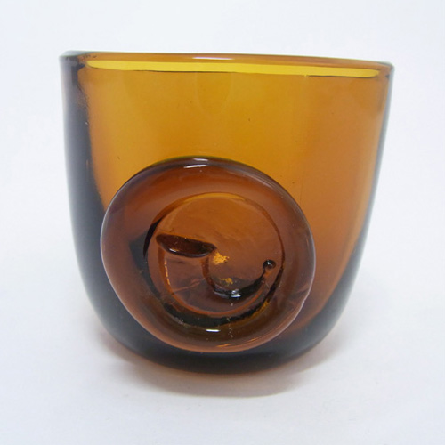 Holmegaard 'Viking' Amber Glass Cups by Ole Winther 1955 - Click Image to Close