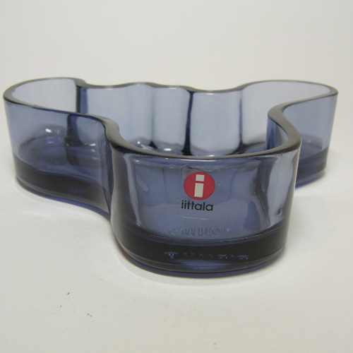 (image for) Iittala Alvar Aalto Purple Glass Bowl Labelled + Boxed - Click Image to Close