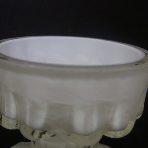 (image for) Ingrid/Ingridglas 1970's White Glass Bark Textured Vase - Click Image to Close