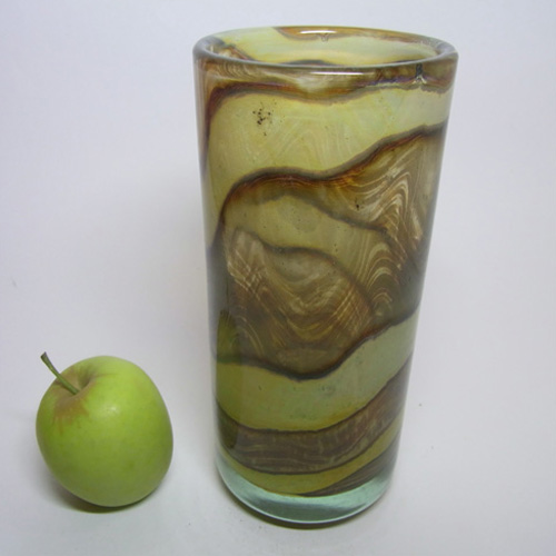 (image for) Mdina 'Earthtones' Maltese Sandy Glass Vase - Click Image to Close