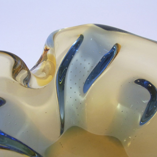 Czech Mstisov Glass 'Pizzicato' Bowl by Hana Machovská - Click Image to Close