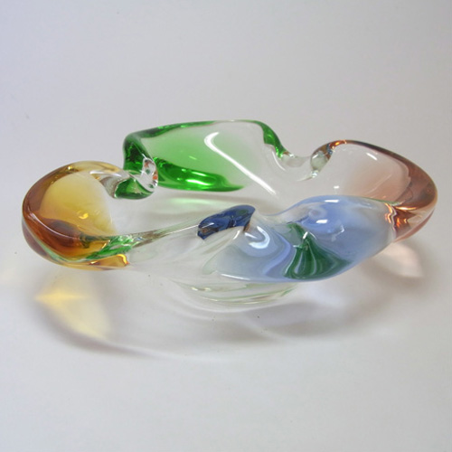 Bohemian Mstisov Glass Rhapsody Bowl by Frantisek Zemek - Click Image to Close