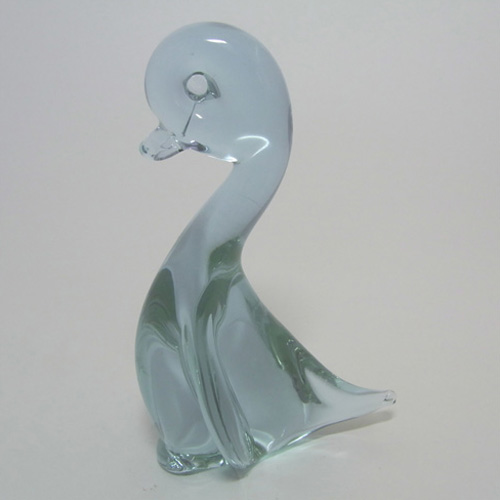(image for) Czech/Swedish? Neodymium/Alexandrite Lilac Glass Swan - Click Image to Close