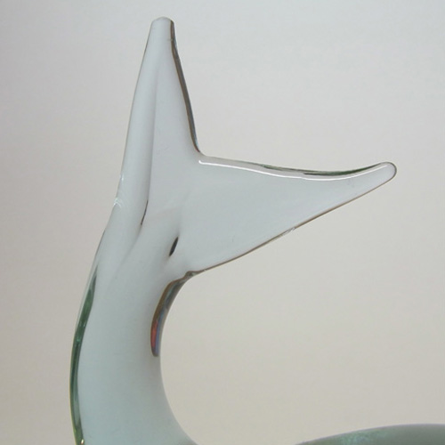 Czech/Swedish? Neodymium/Alexandrite Lilac Glass Whale - Click Image to Close