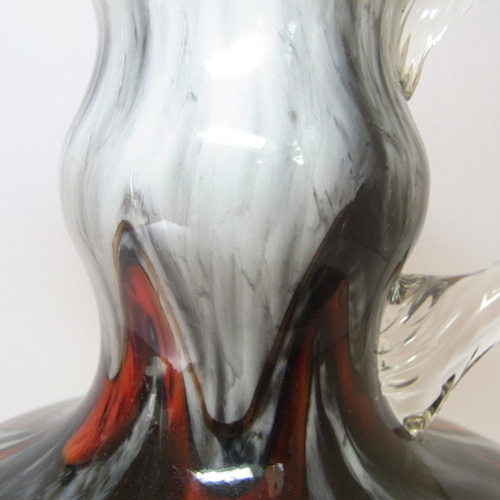 (image for) V.B. Opaline Florence Italian Marbled Glass Vase/Jug - Click Image to Close