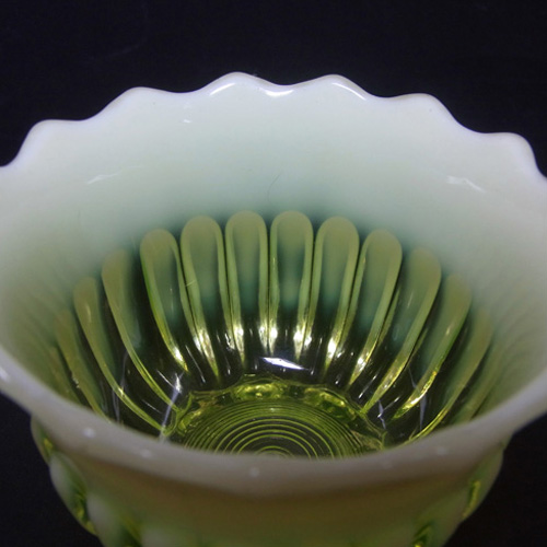 Davidson 1900s Yellow Vaseline/Pearline Glass Bowl/Dish - Click Image to Close