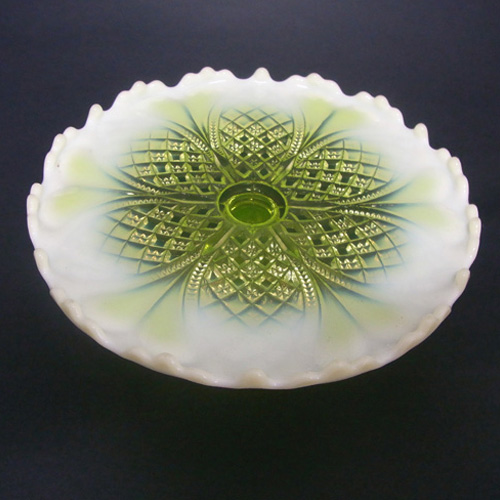 (image for) Davidson Primrose Pearline Glass William & Mary Comport - Click Image to Close