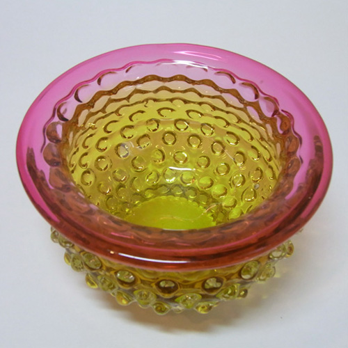 (image for) Prachen Czech Amber Glass Bowl - Frantisek Koudelka - Click Image to Close