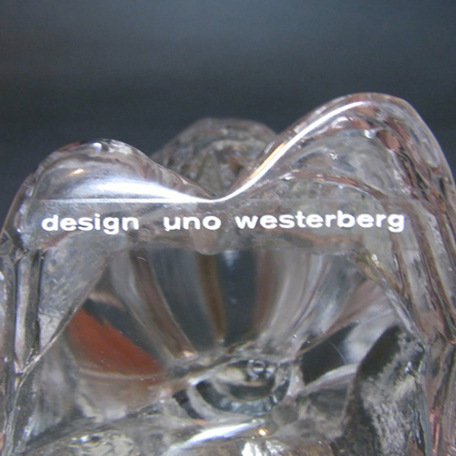 Swedish Pukeberg/Uno Westerberg Glass Clown Paperweight - Click Image to Close