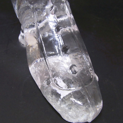(image for) Swedish Pukeberg/Eva Englund Glass Shoe Paperweight - Click Image to Close