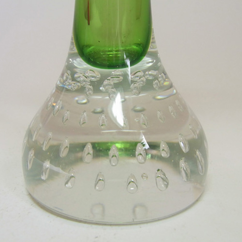 (image for) Swedish Aseda Green Glass Jack In The Pulpit/Bone Vase - Click Image to Close